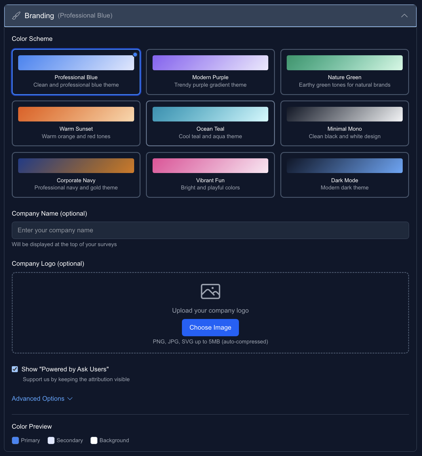 Ask Users preview