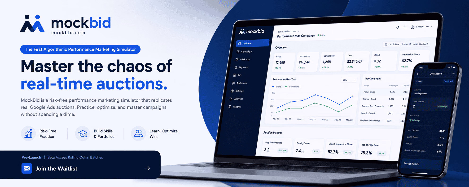 MockBid - Performance Marketing Simulator preview