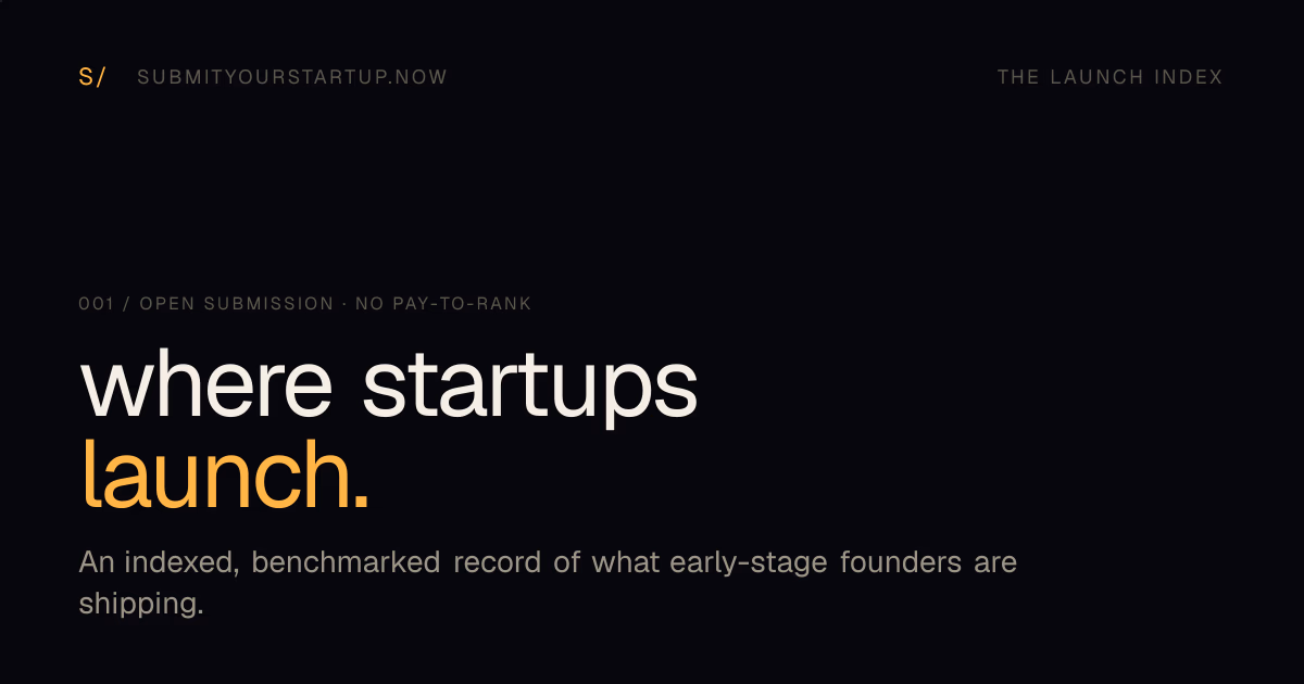 Submit Your Startup preview