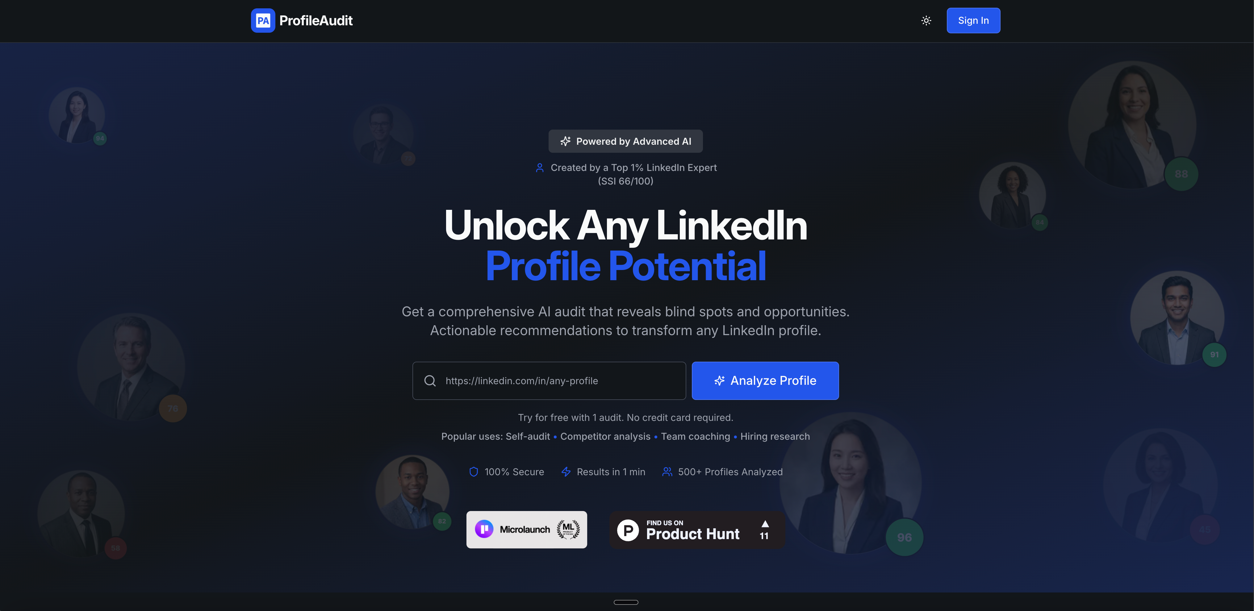 ProfileAudit preview